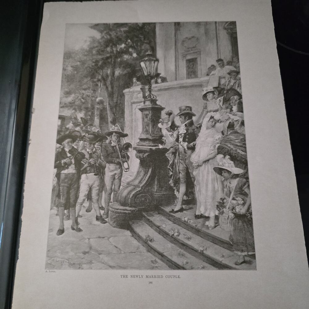 1896 D. Appleton Music Book Print – Henselt Allegro & Newly Married